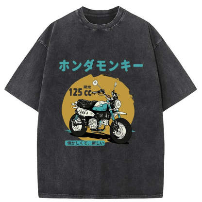 Tokyo-Tiger Honda Motorcycle Japanese Washed T-Shirt