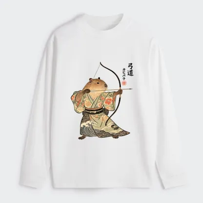 Tokyo-Tiger Capybara Archery Classic Long Sleeve T-Shirt