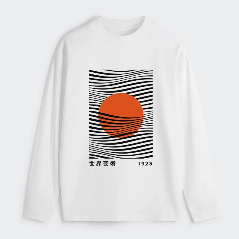 Tokyo-Tiger Minimalist Art Sun Classic Long Sleeve T-Shirt