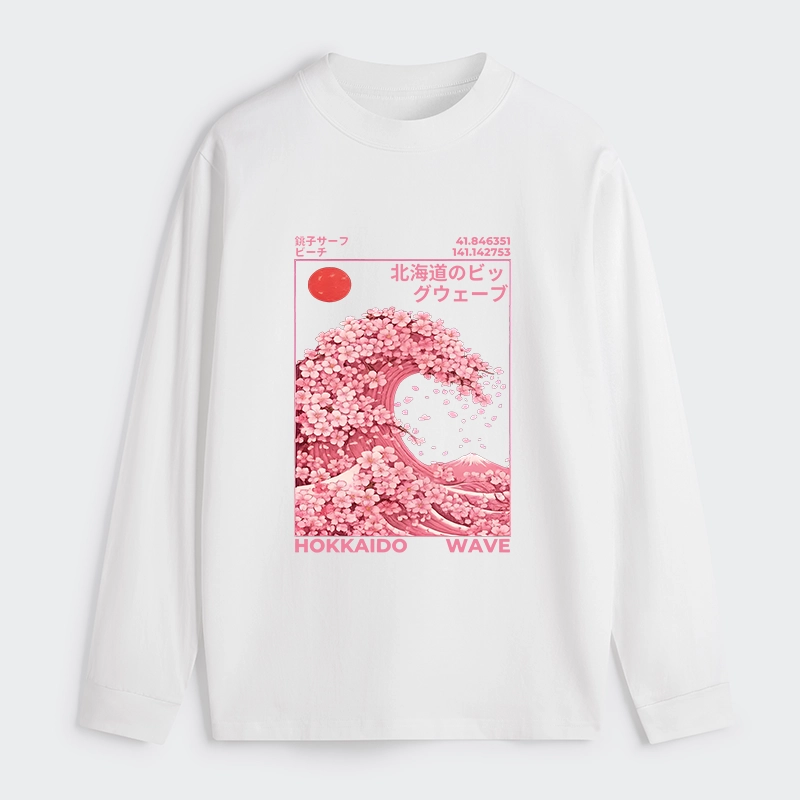 Tokyo-Tiger Sakura Wave Classic Long Sleeve T-Shirt