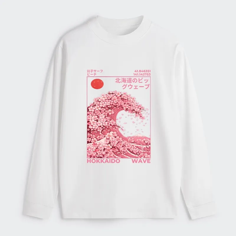 Tokyo-Tiger Sakura Wave Classic Long Sleeve T-Shirt