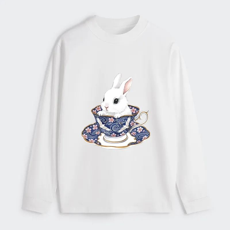 Tokyo-Tiger Cute Rabbit Tea Set Classic Long Sleeve T-Shirt
