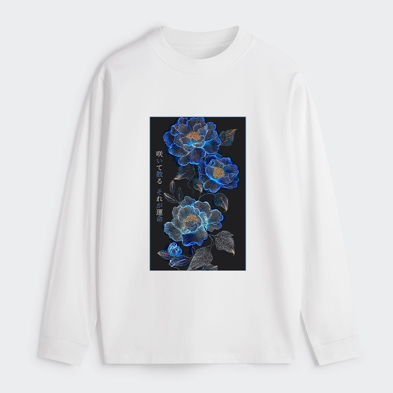 Tokyo-Tiger The Sea Of Flowers In The Darkness Classic Long Sleeve T-Shirt