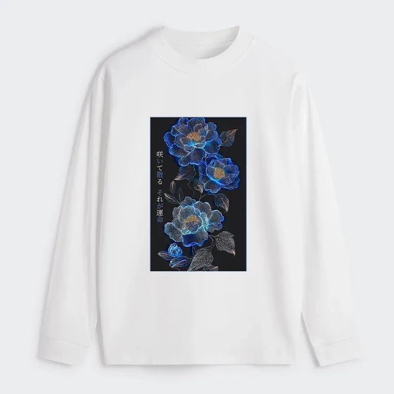 Tokyo-Tiger The Sea Of Flowers In The Darkness Classic Long Sleeve T-Shirt Sale