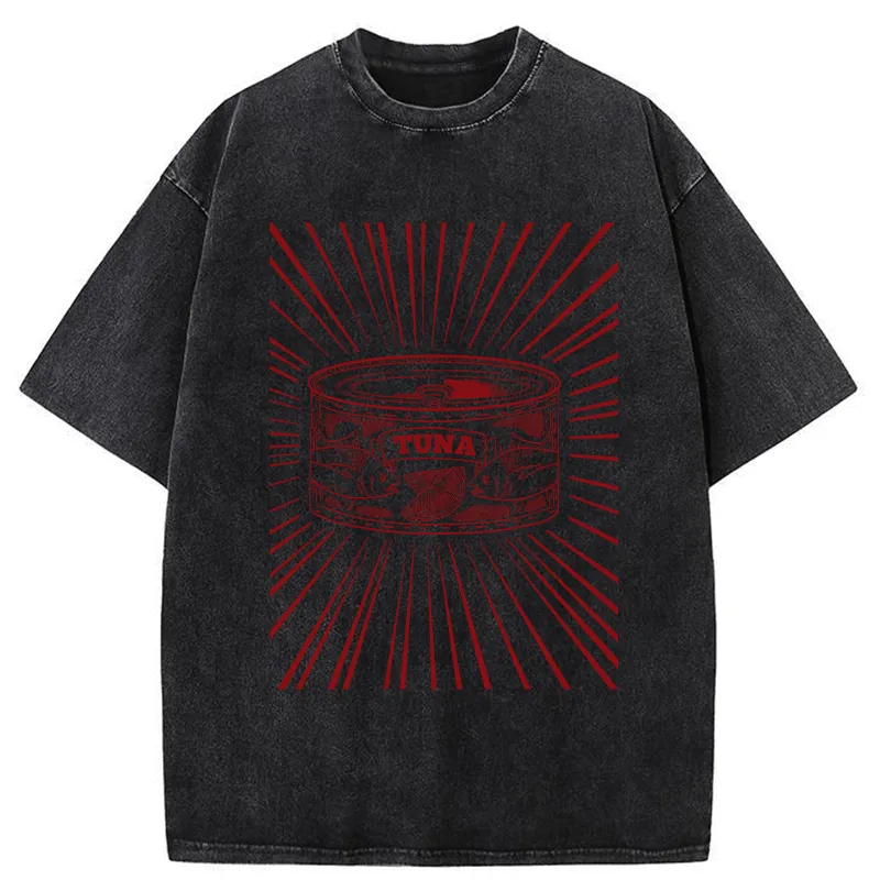 Tokyo-Tiger Canned Tuna Washed T-Shirt