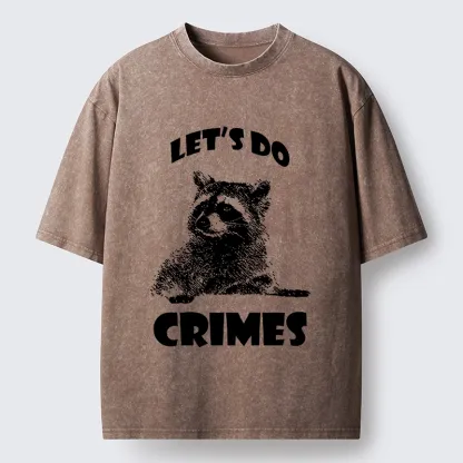 Tokyo-Tiger Raccoon’s Crime Pact Washed T-Shirt