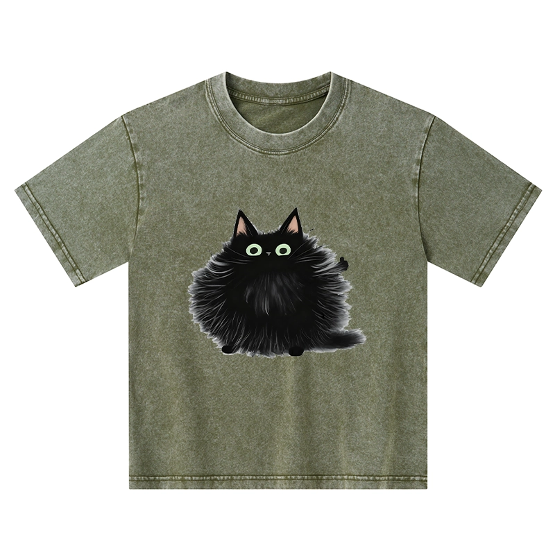 Tokyo-Tiger Cat's Approval Kids Washed T-Shirt