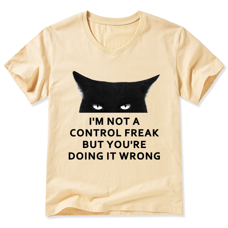 Tokyo-Tiger Control Freak Funny V-Neck Classic T-Shirt