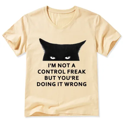 Tokyo-Tiger Control Freak Funny V-Neck Classic T-Shirt