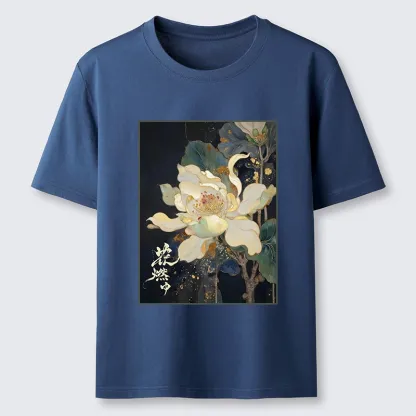 Tokyo-Tiger Lotus Adorned With Golden Specks Classic T-Shirt
