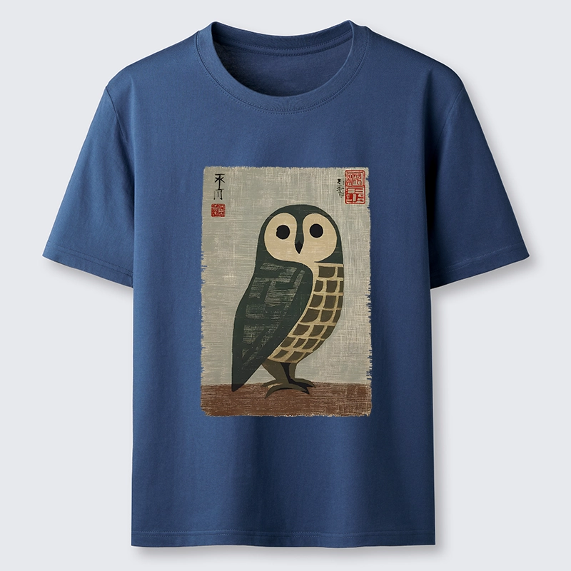 Tokyo-Tiger Traditional Owl In Japanese Art Classic T-Shirt