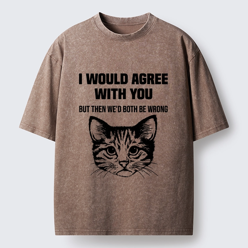 Tokyo-Tiger Cat Refuses To Agree Washed T-Shirt