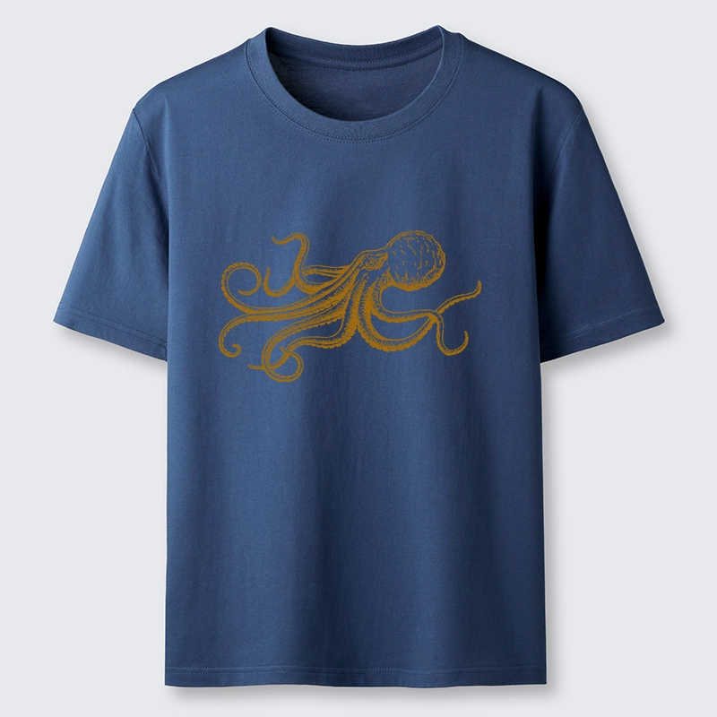 Tokyo-Tiger Vintage Octopus Illustration Art Classic T-Shirt