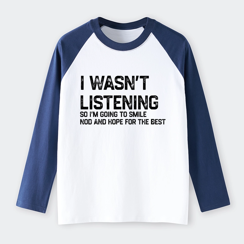 Tokyo-Tiger Indifferent To Everything Raglan Long Sleeve T-shirt