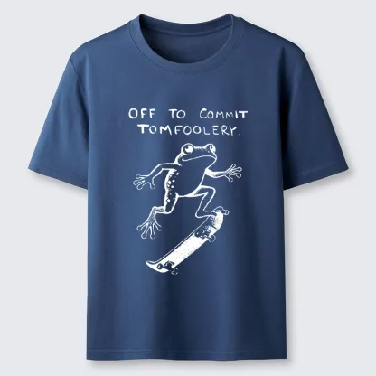 Tokyo-Tiger Playful Frog Skateboarding Classic T-Shirt