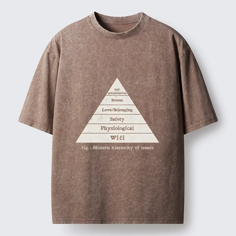 Tokyo-Tiger Funny Wifi Is Essential Meme Washed T-Shirt