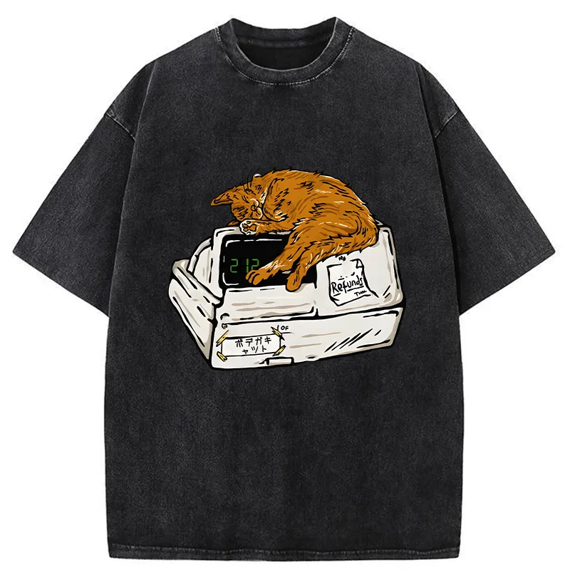 Tokyo-Tiger Bodega Cat Washed T-Shirt