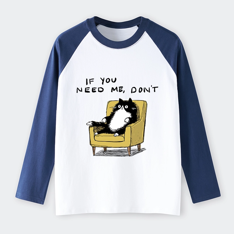 Tokyo-Tiger Unavailable Cat Raglan Long Sleeve T-shirt