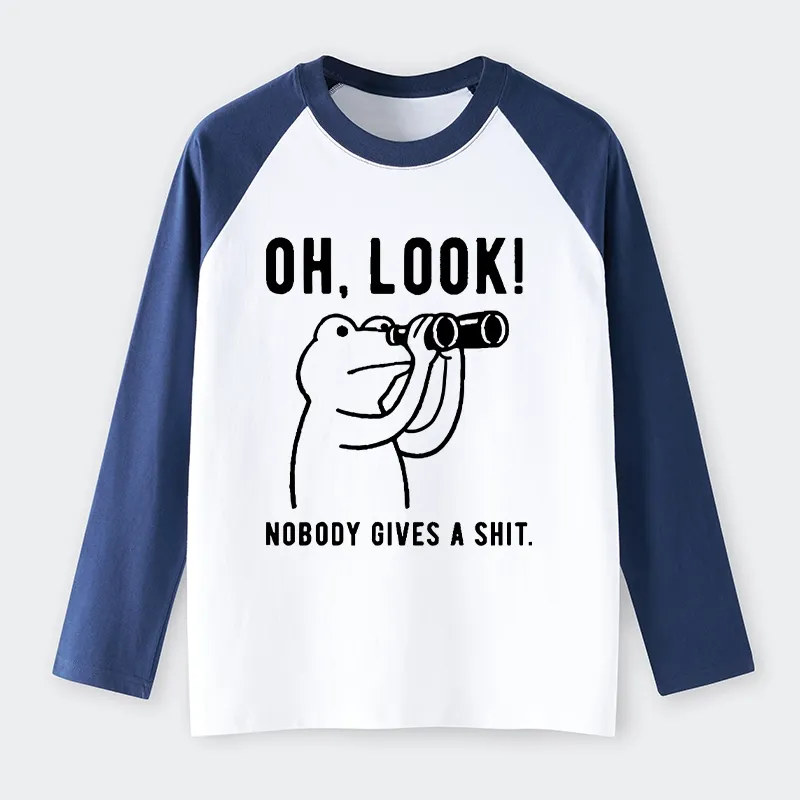 Tokyo-Tiger Frog of Indifference Raglan Long Sleeve T-shirt