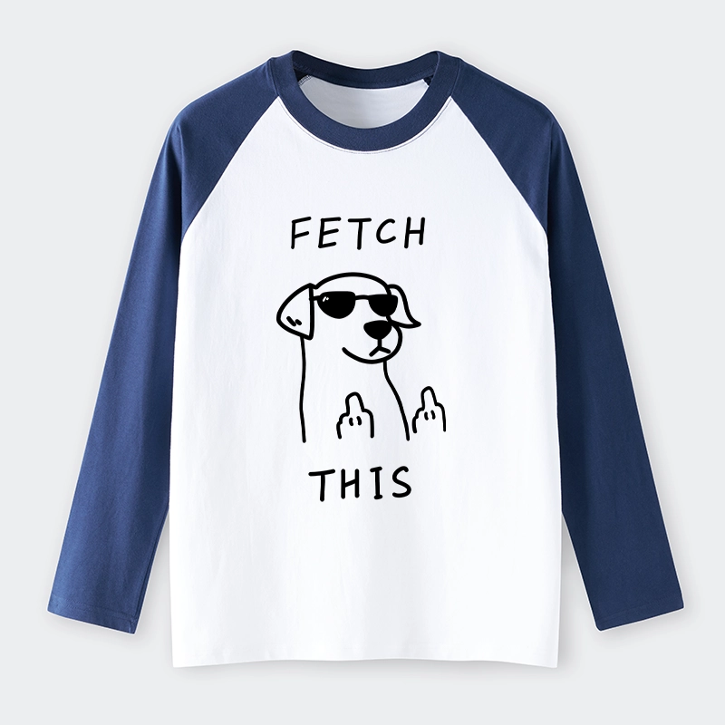 Tokyo-Tiger Rebellious Dog Raglan Long Sleeve T-shirt