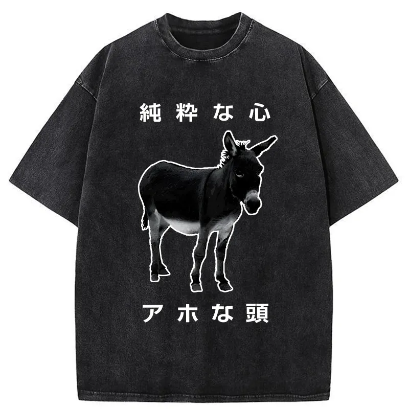 Tokyo-Tiger Pure Of Heart Washed T-Shirt