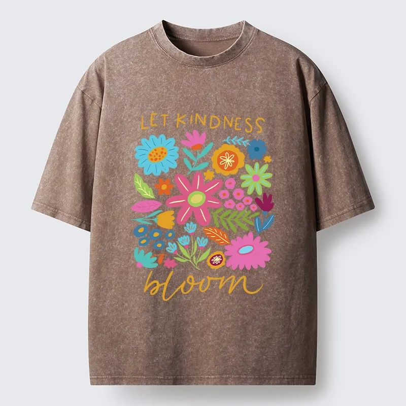 Tokyo-Tiger Let Kindness Bloom Always Washed T-Shirt