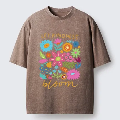 Tokyo-Tiger Let Kindness Bloom Always Washed T-Shirt