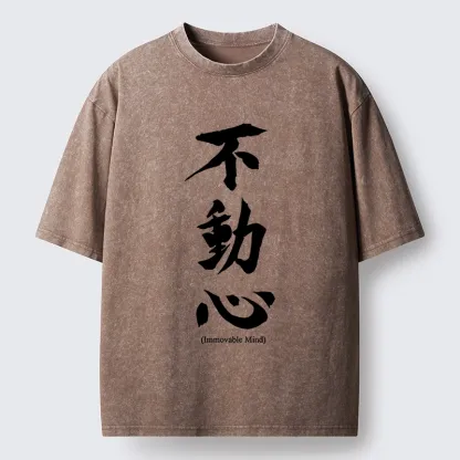 Tokyo-Tiger Fudoshin Art Of Calm Mind Washed T-Shirt