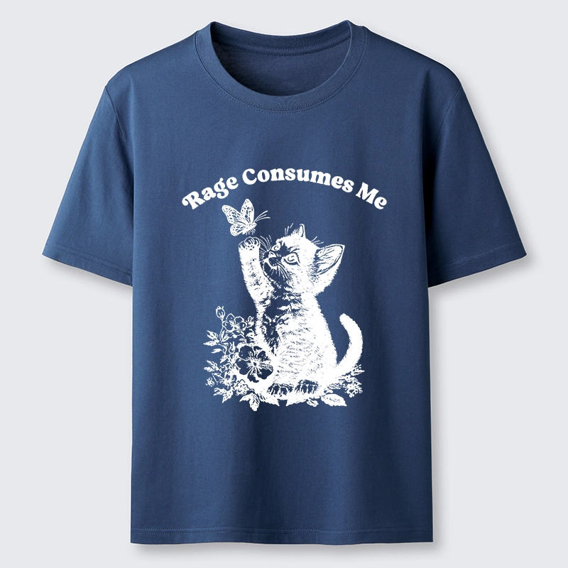 Tokyo-Tiger Rage Consumes Me Kitten Meme Classic T-Shirt