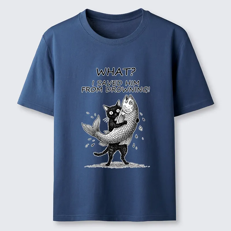 Tokyo-Tiger Cat Claims Fish Saving Meme Classic T-Shirt