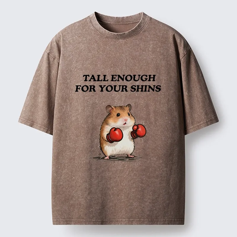 Tokyo-Tiger Meme Hamster With Boxing Gloves Washed T-Shirt