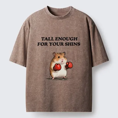 Tokyo-Tiger Meme Hamster With Boxing Gloves Washed T-Shirt