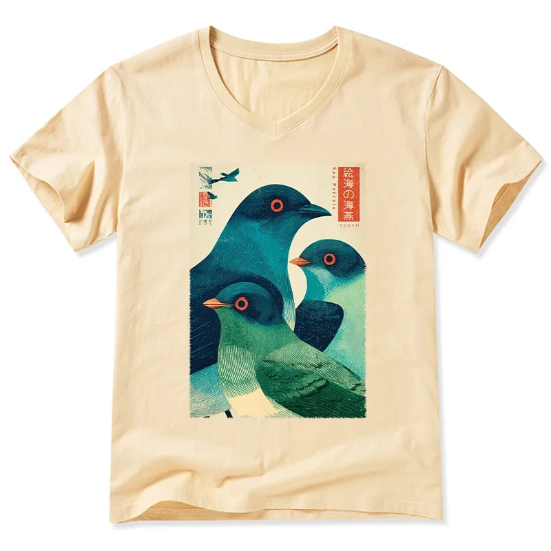 Tokyo-Tiger Petrels Of The Painted Sea V-Neck Classic T-Shirt