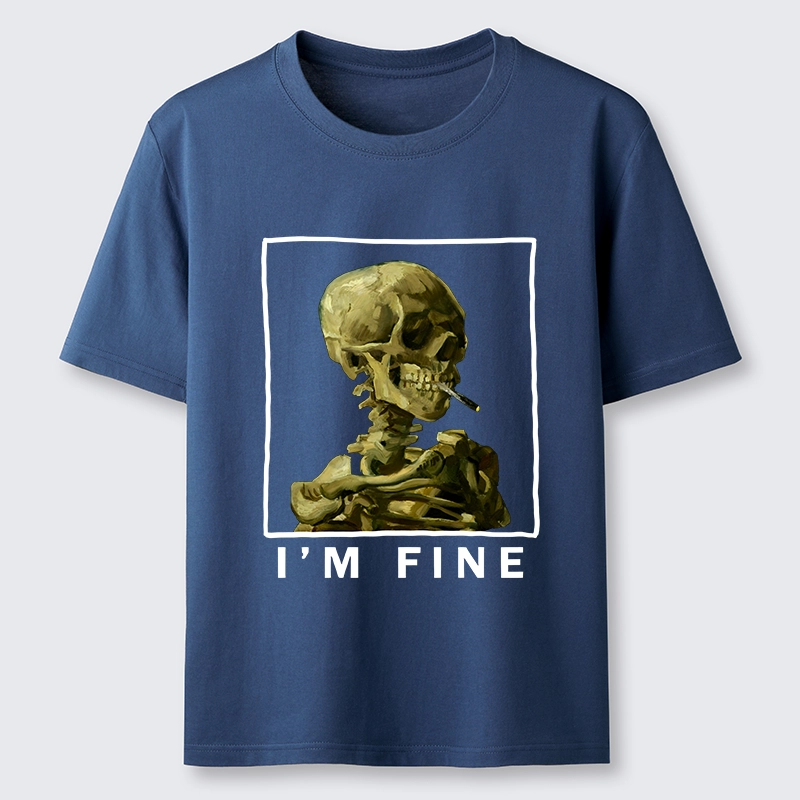 Tokyo-Tiger Skeleton Says Im Fine Classic T-Shirt