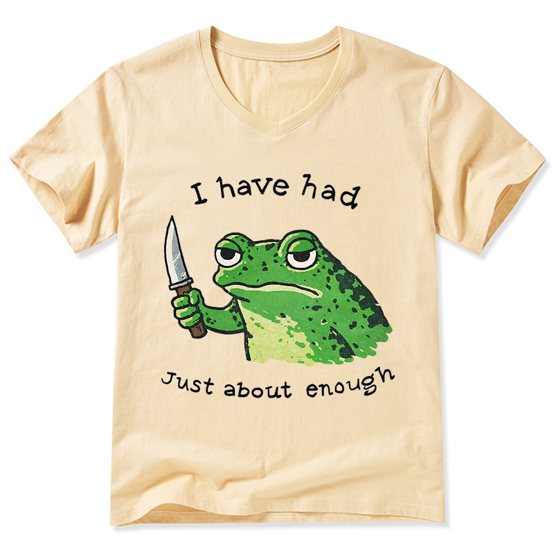 Tokyo-Tiger Impatient Frog V-Neck Classic T-Shirt