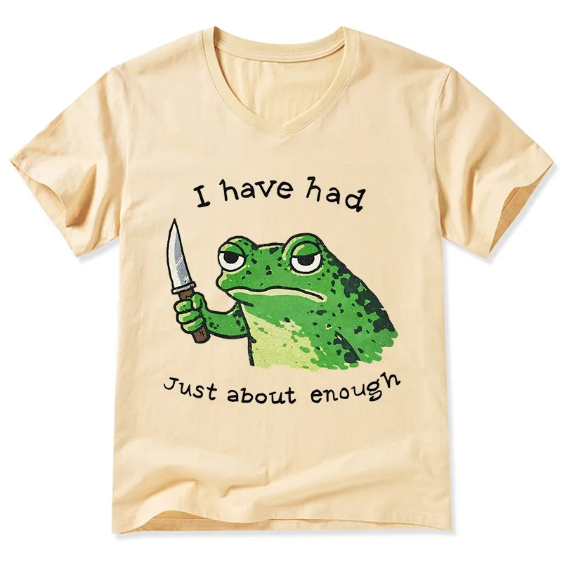 Tokyo-Tiger Impatient Frog V-Neck Classic T-Shirt