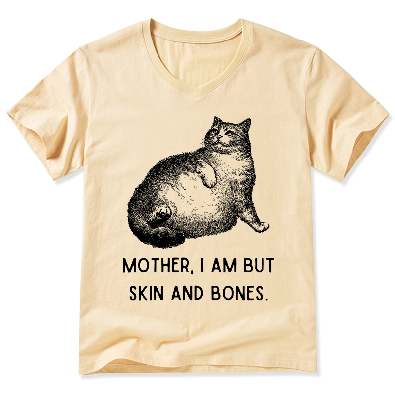 Tokyo-Tiger Skin & Bones Cat V-Neck Classic T-Shirt