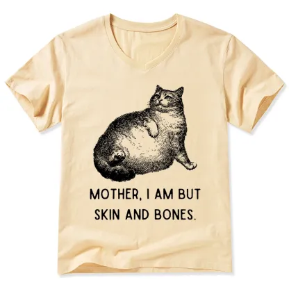 Tokyo-Tiger Skin & Bones Cat V-Neck Classic T-Shirt
