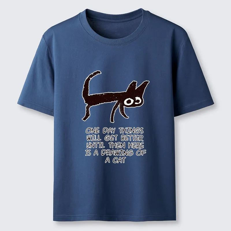 Tokyo-Tiger Cat Cheer Up Drawing Classic T-Shirt