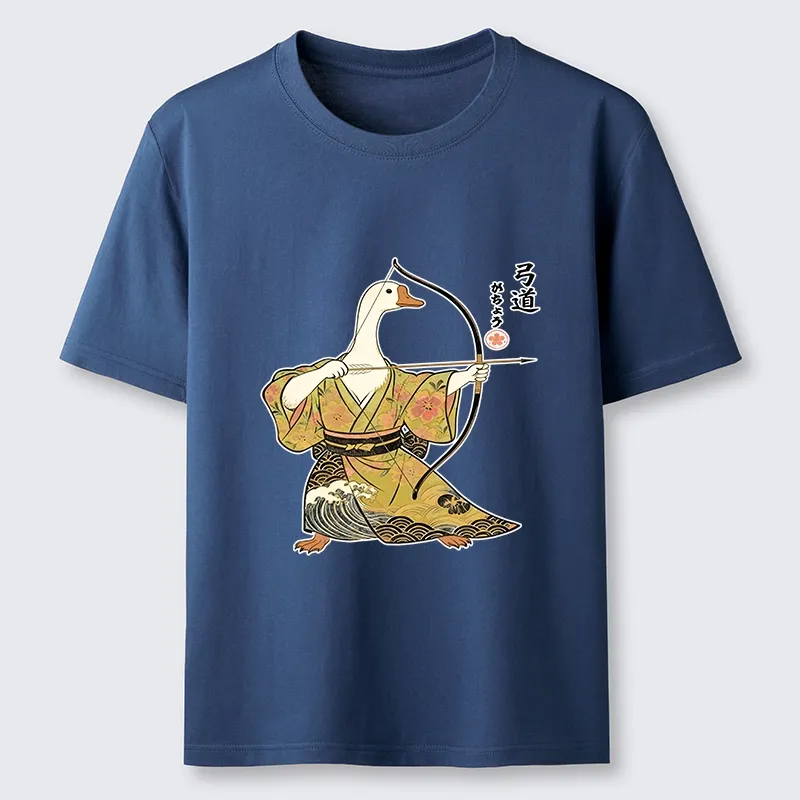 Tokyo-Tiger Goose In Kimono With Bow Classic T-Shirt