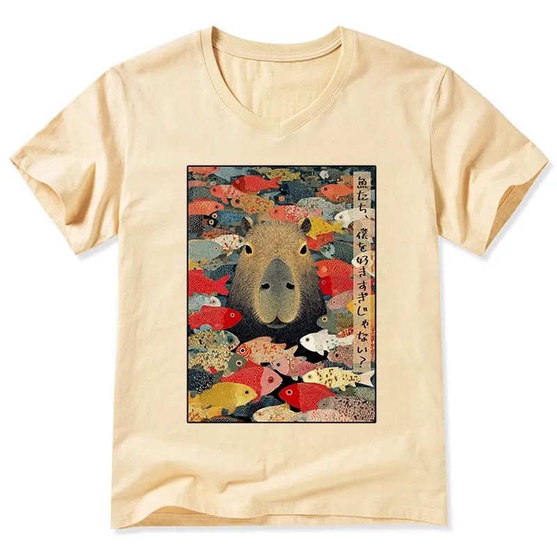 Tokyo-Tiger Am I Too Lovable? V-Neck Classic T-Shirt