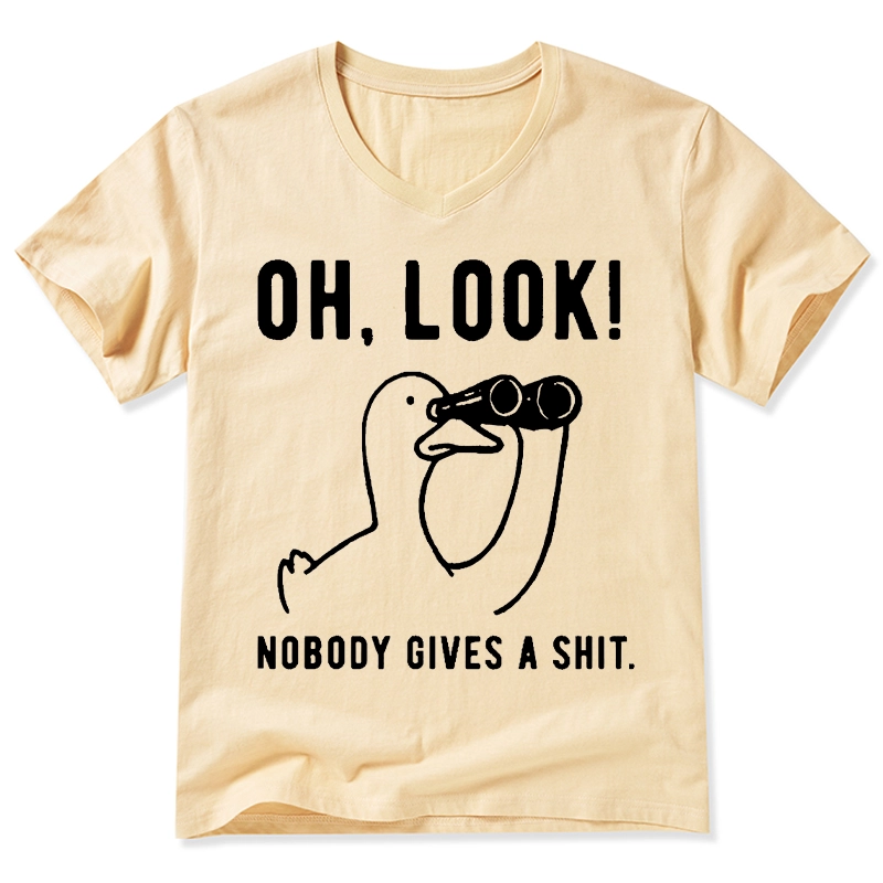 Tokyo-Tiger No One Cares About The Duck V-Neck Classic T-Shirt