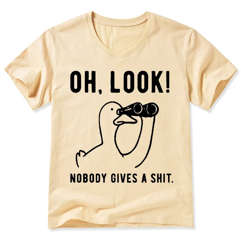 Tokyo-Tiger No One Cares About The Duck V-Neck Classic T-Shirt