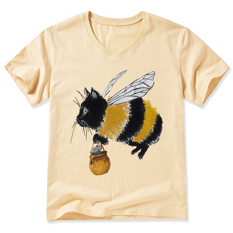 Tokyo-Tiger Catbee Funny V-Neck Classic T-Shirt