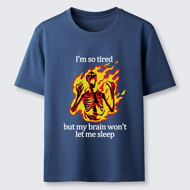 Tokyo-Tiger Tired Skeleton On Fire Classic T-Shirt