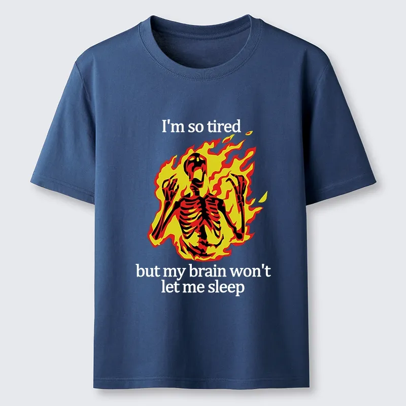 Tokyo-Tiger Tired Skeleton On Fire Classic T-Shirt