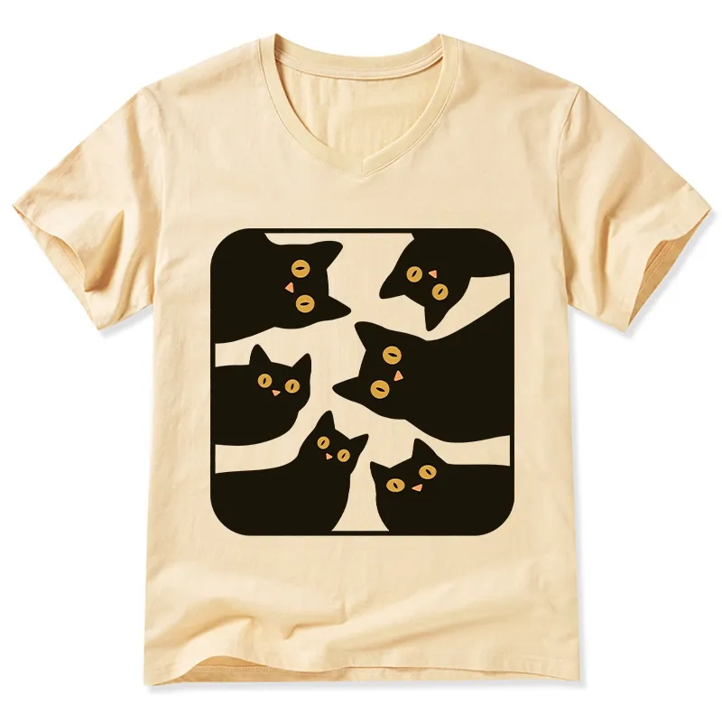 Tokyo-Tiger Cats Are Watching You V-Neck Classic T-Shirt Sale