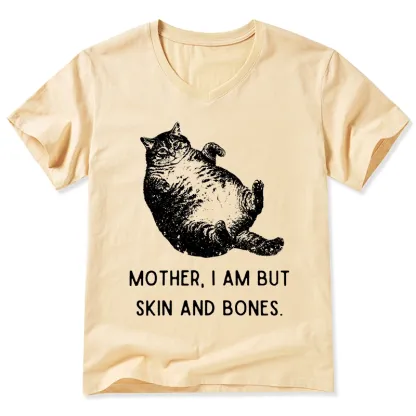 Tokyo-Tiger Overweight Cat And Its Doting Owner V-Neck Classic T-Shirt