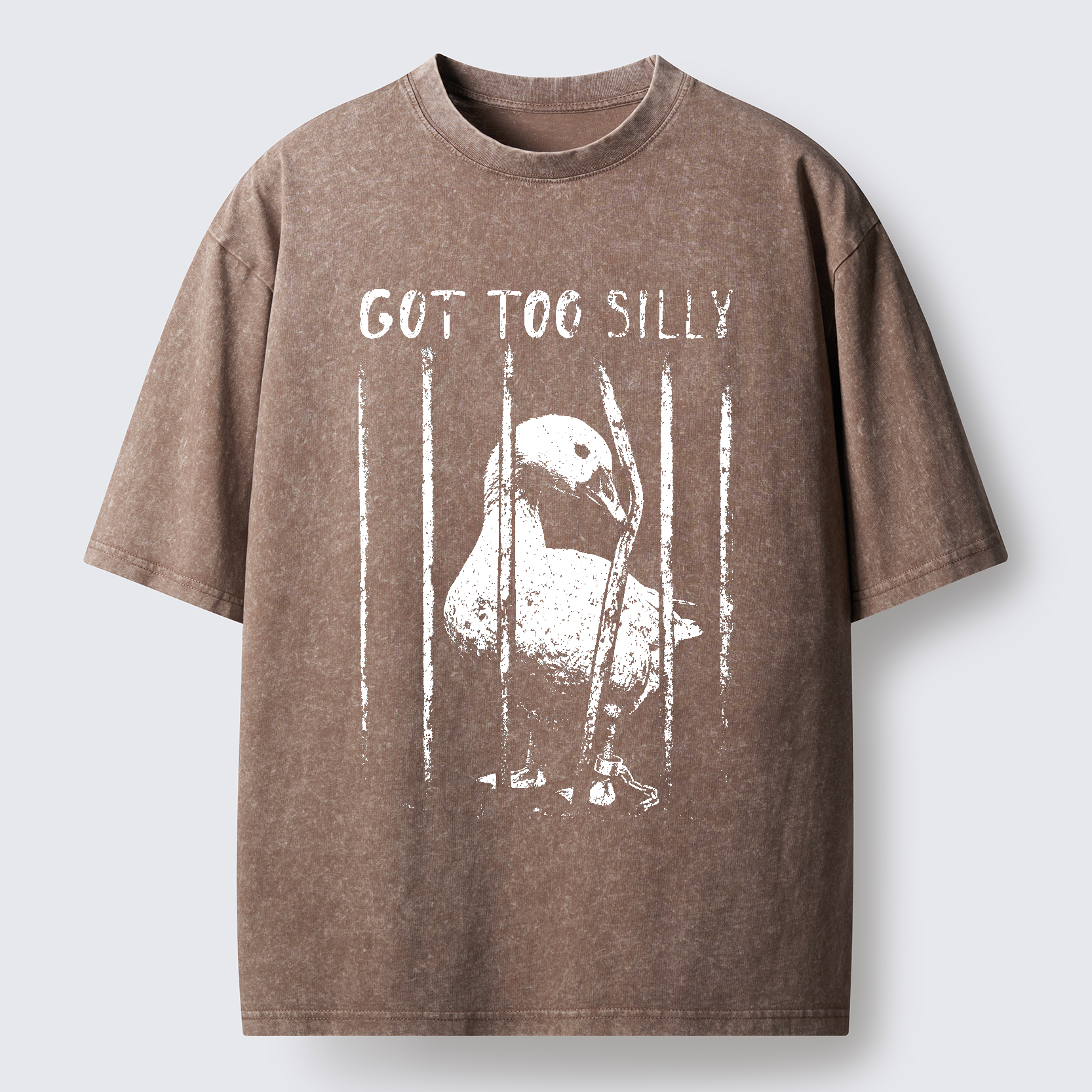 Tokyo-Tiger Got Too Silly Goose Washed T-Shirt