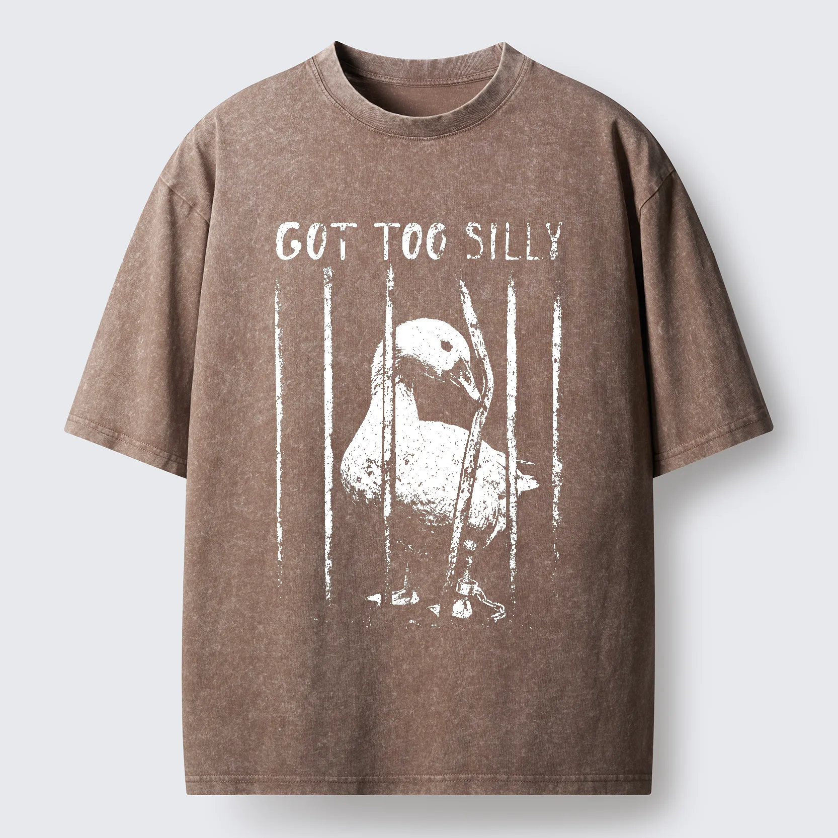 Tokyo-Tiger Got Too Silly Goose Washed T-Shirt